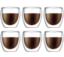 Bodum Dubbelwandige kaffe- / teglas Pavina - patenteret ventil - 250 ml - 6 stk.