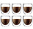 Bodum Dubbelwandige kaffe- / teglas Pavina - patenteret ventil - 250 ml - 6 stk.