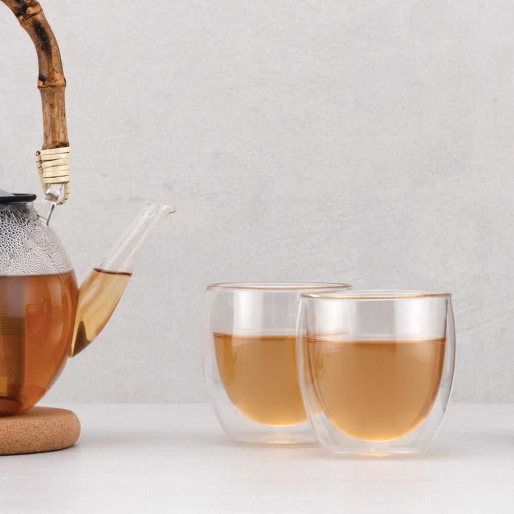 Bodum Dubbelwandige kaffe- / teglas Pavina - patenteret ventil - 250 ml - 6 stk.