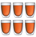 Bodum Dubbelwandige kaffe- / teglas Pavina - patenteret ventil - 350 ml - 6 stk.