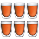 Bodum Dubbelwandige kaffe- / teglas Pavina - patenteret ventil - 350 ml - 6 stk.