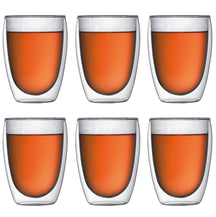 Bodum Dubbelwandige kaffe- / teglas Pavina - patenteret ventil - 350 ml - 6 stk.