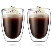 Bodum Dubbelvæggede kaffe- / teglas Pavina - patenteret ventil - 320 ml - 2 stk.
