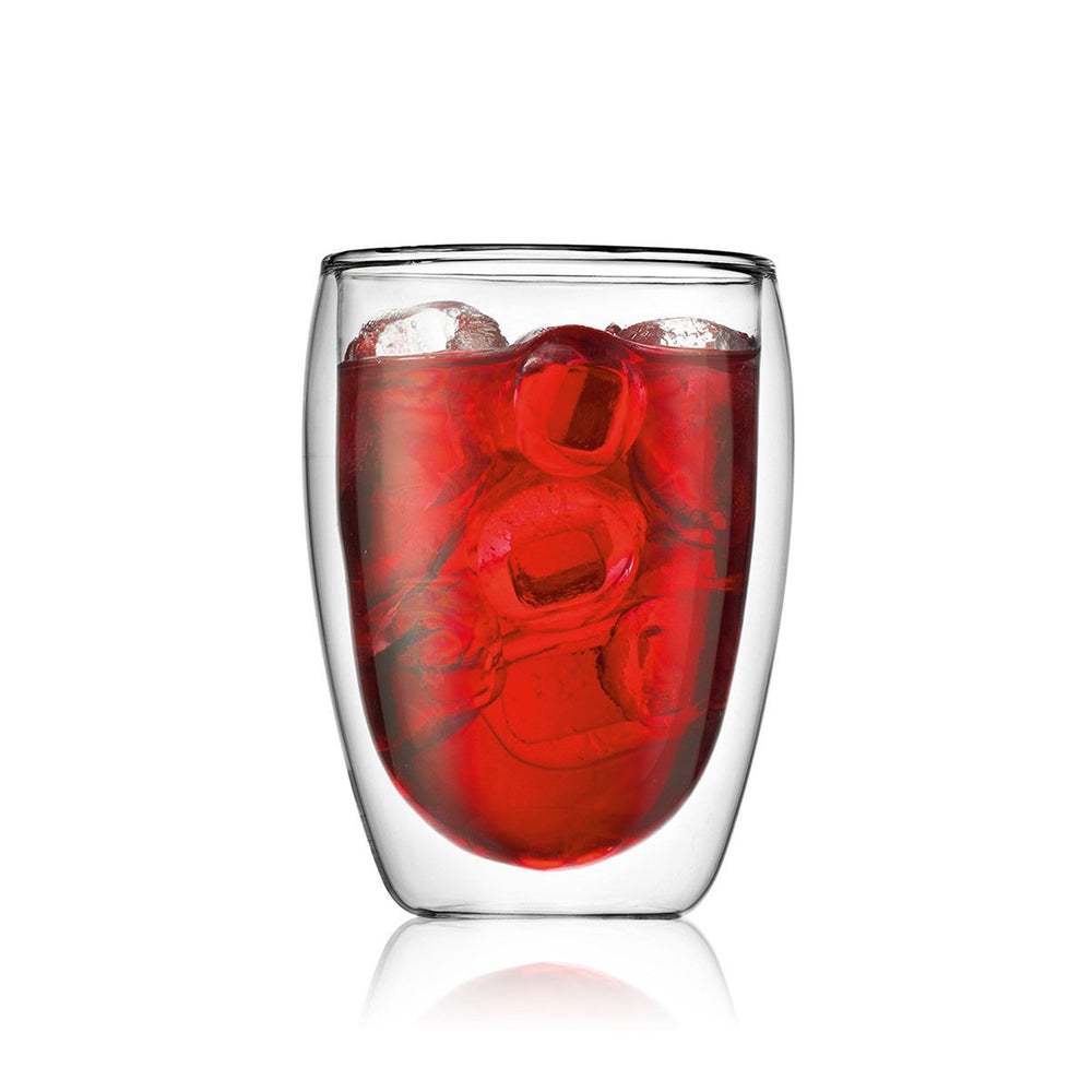 Bodum Dubbelvæggede kaffe- / teglas Pavina - patenteret ventil - 320 ml - 2 stk.