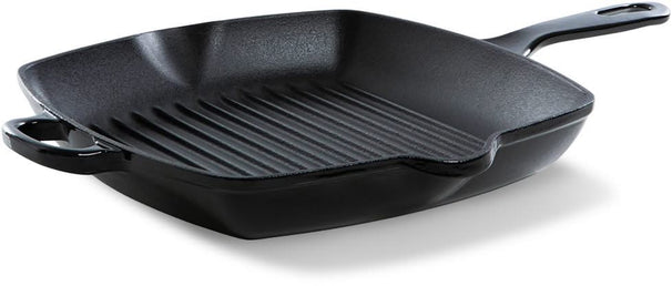 BK Grillpande Bourgogne Jet Black Gussejern 26 x 26 cm - emaljeret non-stick belægning