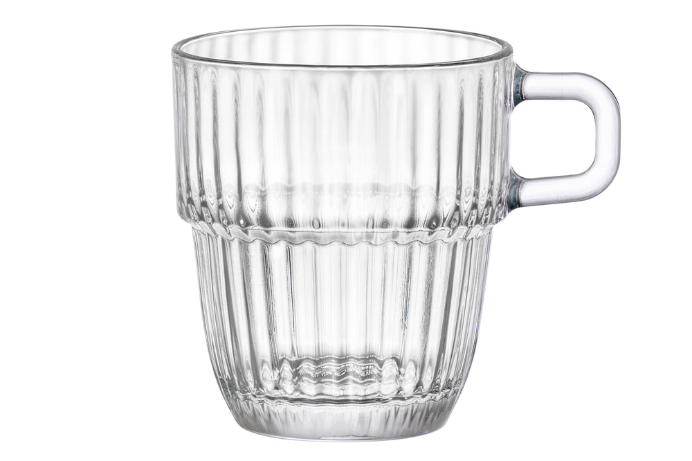 Bormioli Rocco Koffiekopjes med oor - Stapelbar - Barshine 185 ml - 6 Stykker