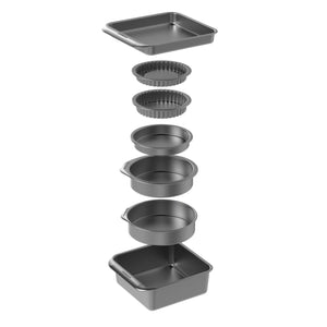 MasterClass Bakset Bakvormen Smart Space 7-Delig - Standard non-stick belægning