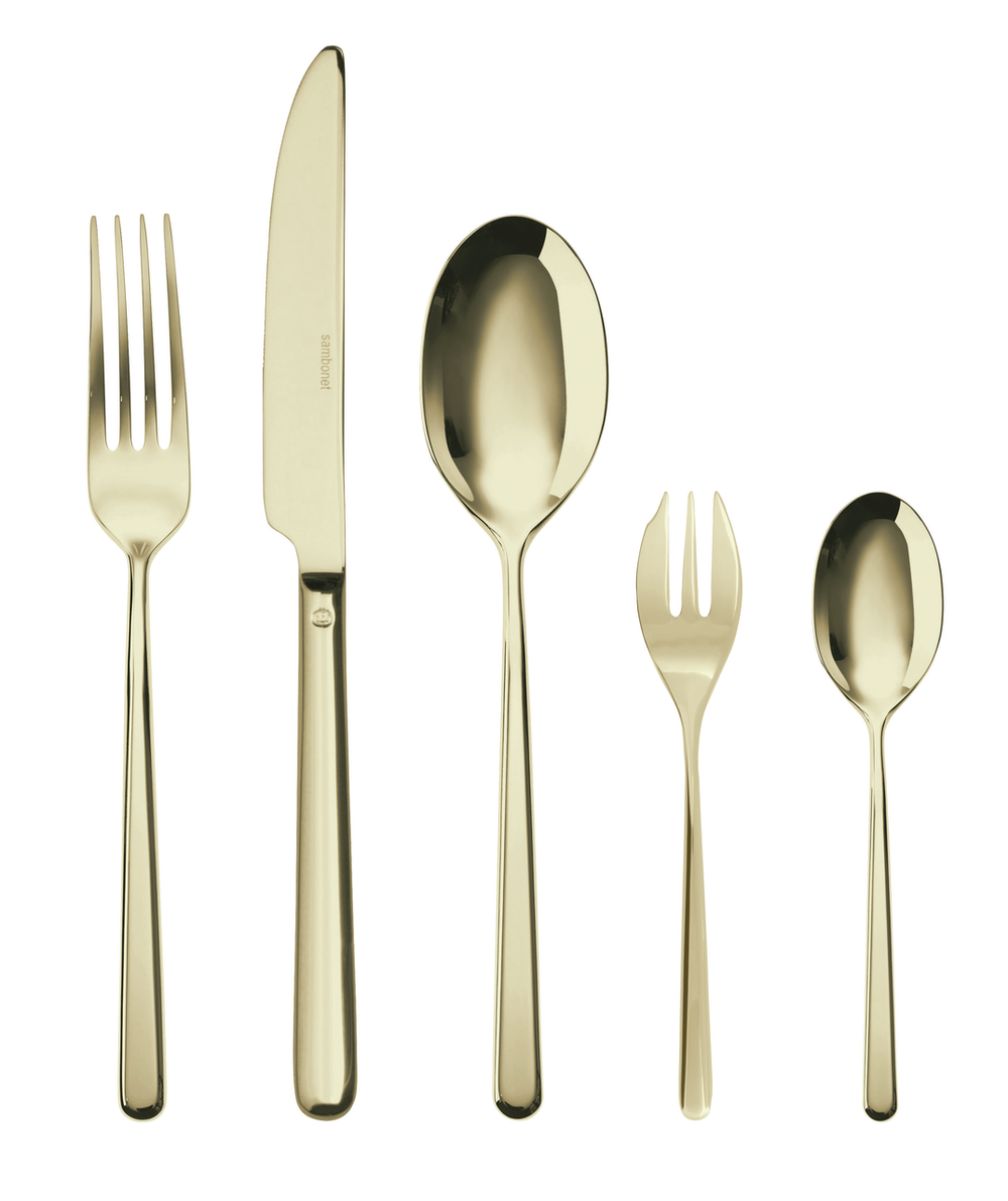 Sambonet Bestekset Linear - Champagne - 30 delig / 6 personer