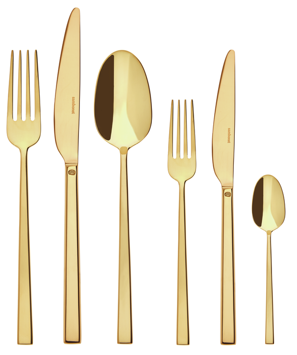 Sambonet Bestekset Rock - Guld - 36 dele / 6 personer