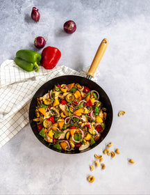 Cookinglife Wokpande Asia ø 30 cm - keramisk non-stick belægning