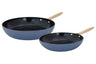 Cookinglife Koekenpannenset Style Blå 2-Delig ø 24 & 28 cm - egnet til alle varmekilder - keramisk non-stick belægning