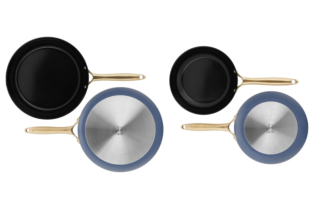 Cookinglife Koekenpannenset Style Blå 2-Delig ø 24 & 28 cm - egnet til alle varmekilder - keramisk non-stick belægning