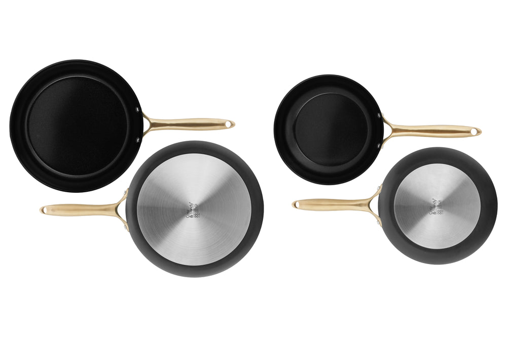 Cookinglife Stegepande sæt Style - ø 24+ 28 cm - Sort - PFAS fri