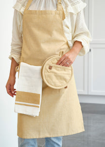 Cosy & Trendy Pannenlap Stoff Amber Gold