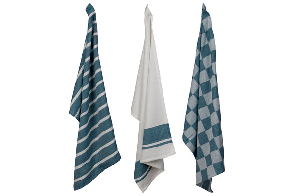 Cosy & Trendy Theedoeken Stoff Green Heron 50 x 70 cm - 3 Stuks