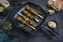 BK Grillpande Bourgogne Jet Black Gussejern 26 x 26 cm - emaljeret non-stick belægning