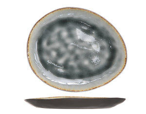 Cosy & Trendy Morgenmadstallerkener / Desserttallerkener Organic - Laguna Blue Grey - 20 x 16 cm - 4 Styk