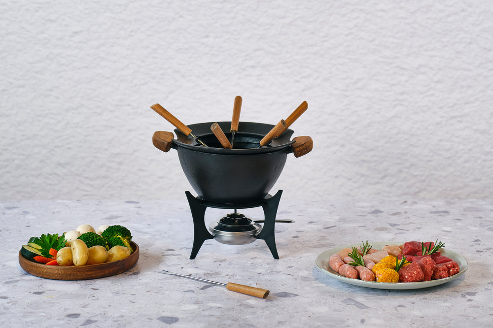 Cookinglife Fondueset Moritz Gietijzer - 6 personer - ø 23 cm