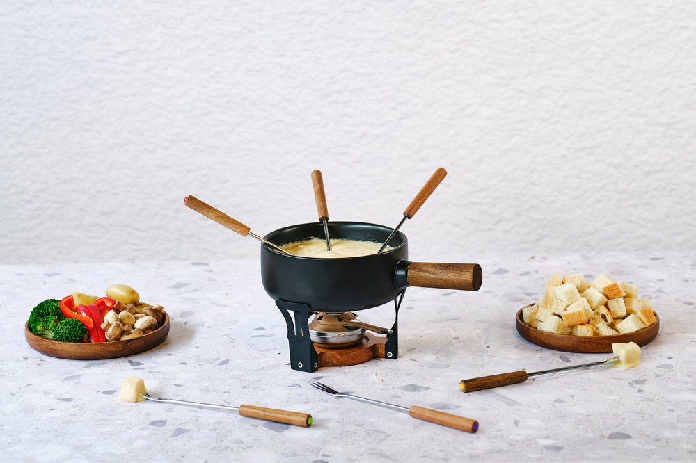 Cookinglife Fondueset Moritz Aardewerk - 6 personer - ø 21 cm