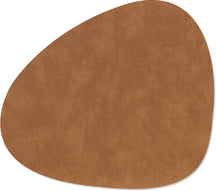 LIND DNA Placemats Nupo - Læder - Nature - Curved - 44 x 37 cm - 2 Styk