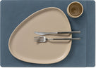 LIND DNA Placemats Nupo - Læder - Mørkeblå - 45 x 35 cm - 2 Stykker