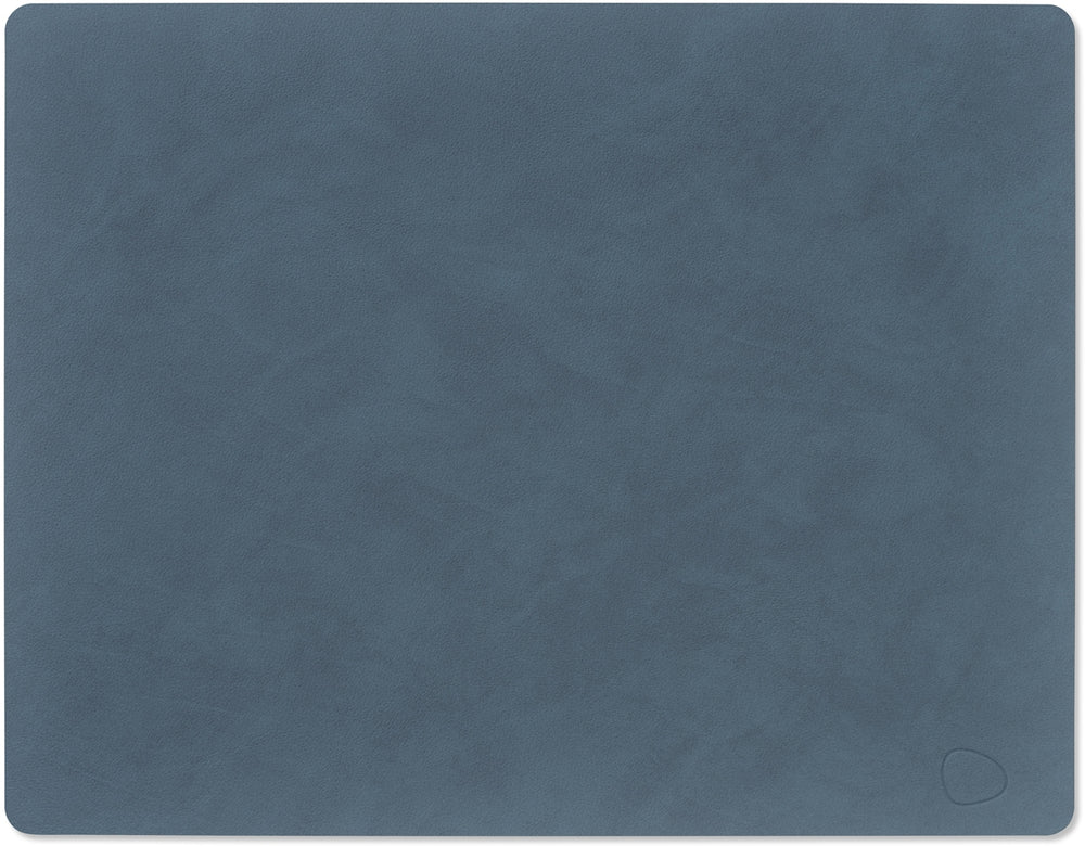 LIND DNA Placemats Nupo - Læder - Mørkeblå - 45 x 35 cm - 2 Stykker