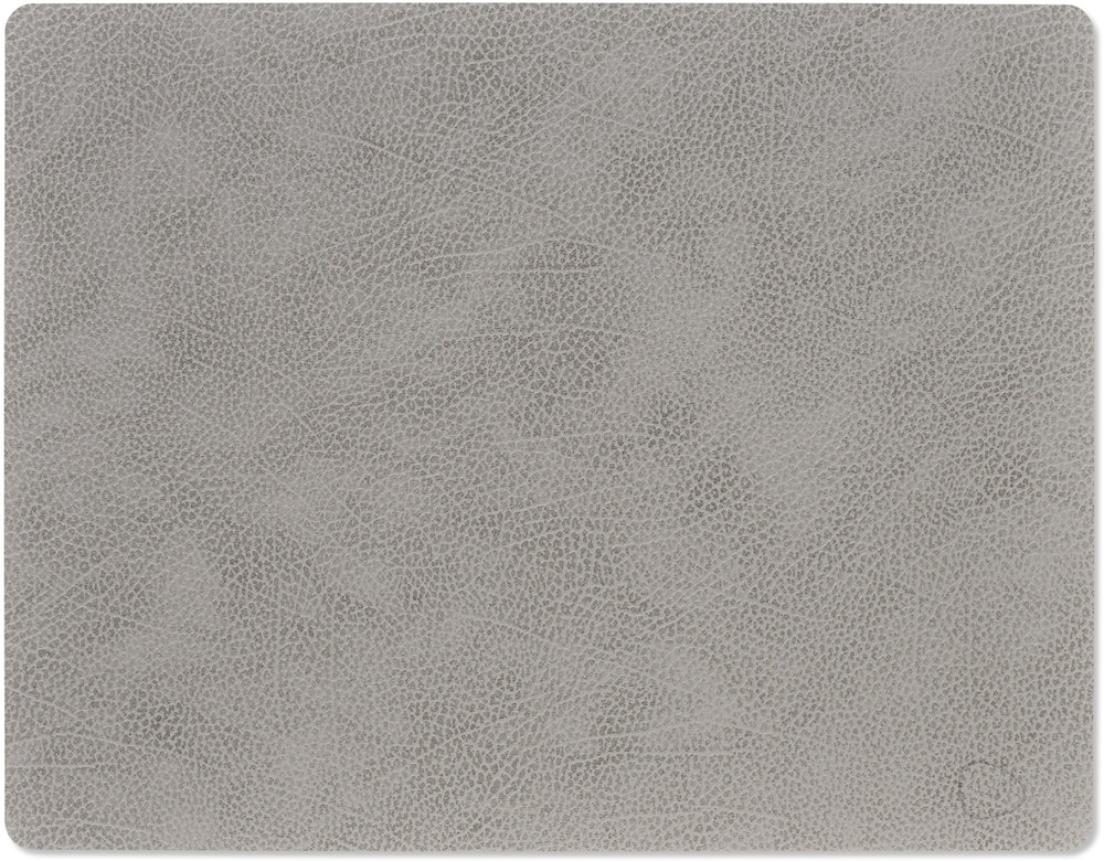LIND DNA Placemats Hippo - Læder - Antracitgrå - 45 x 35 cm - 2 Stykker