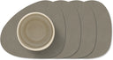 LIND DNA Underlag Nupo - Læder - Flint Grey - 13 x 11 cm - 4 Stk.