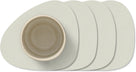 LIND DNA Underlag Nupo - Læder - Linen - 13 x 11 cm - 4 Styk