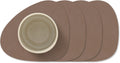 LIND DNA Underlag Nupo - Læder - Truffle - 13 x 11 cm - 4 Styk