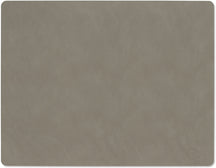 LIND DNA Placemats Nupo - Læder - Flint Grey - 45 x 35 cm - 2 Styk
