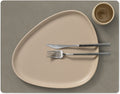 LIND DNA Placemats Nupo - Læder - Flint Grey - 45 x 35 cm - 2 Styk