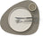 LIND DNA Placemats Nupo - Læder - Flint Grey - Curved - 44 x 37 cm - 2 Styk