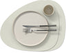 LIND DNA Placemats Nupo - Læder - Linen - Kurvet - 44 x 37 cm - 2 Styk