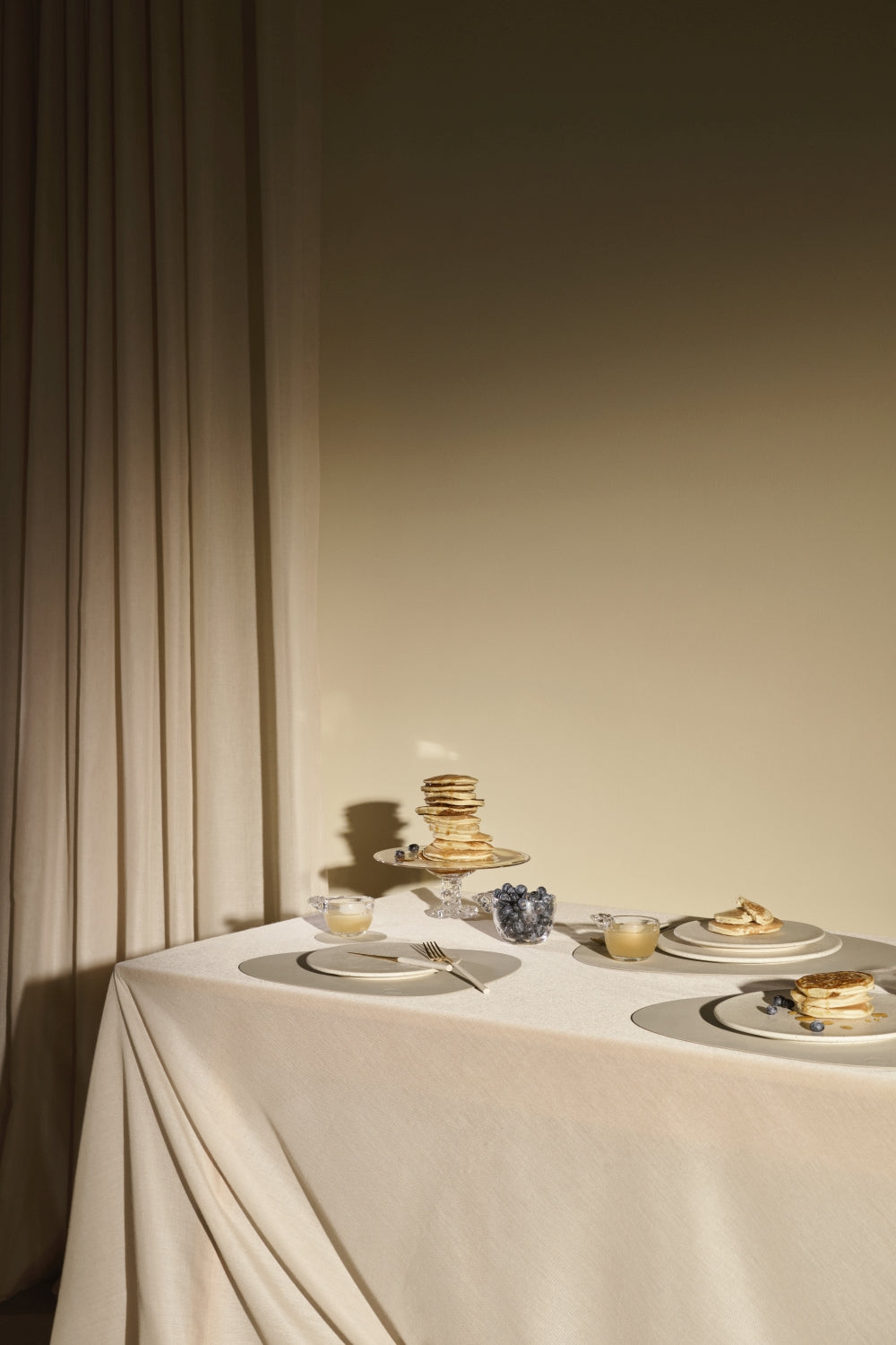 LIND DNA Placemats Nupo - Læder - Linen - Kurvet - 44 x 37 cm - 2 Styk