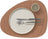LIND DNA Placemats Nupo - Læder - Old Rose - Curved - 44 x 37 cm - 2 Styk