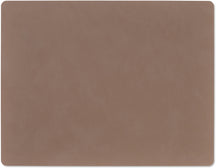 LIND DNA Placemats Nupo - Læder - Truffle - 45 x 35 cm - 2 Styk