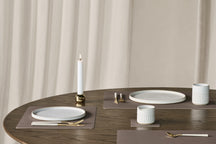 LIND DNA Placemats Nupo - Læder - Truffle - 45 x 35 cm - 2 Styk