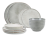 Salt & Pepper Serviesset Artisan Green 12-delig / 4 personer - 4 middagstallerkener, 4 morgenmadstallerkener og 4 skåle