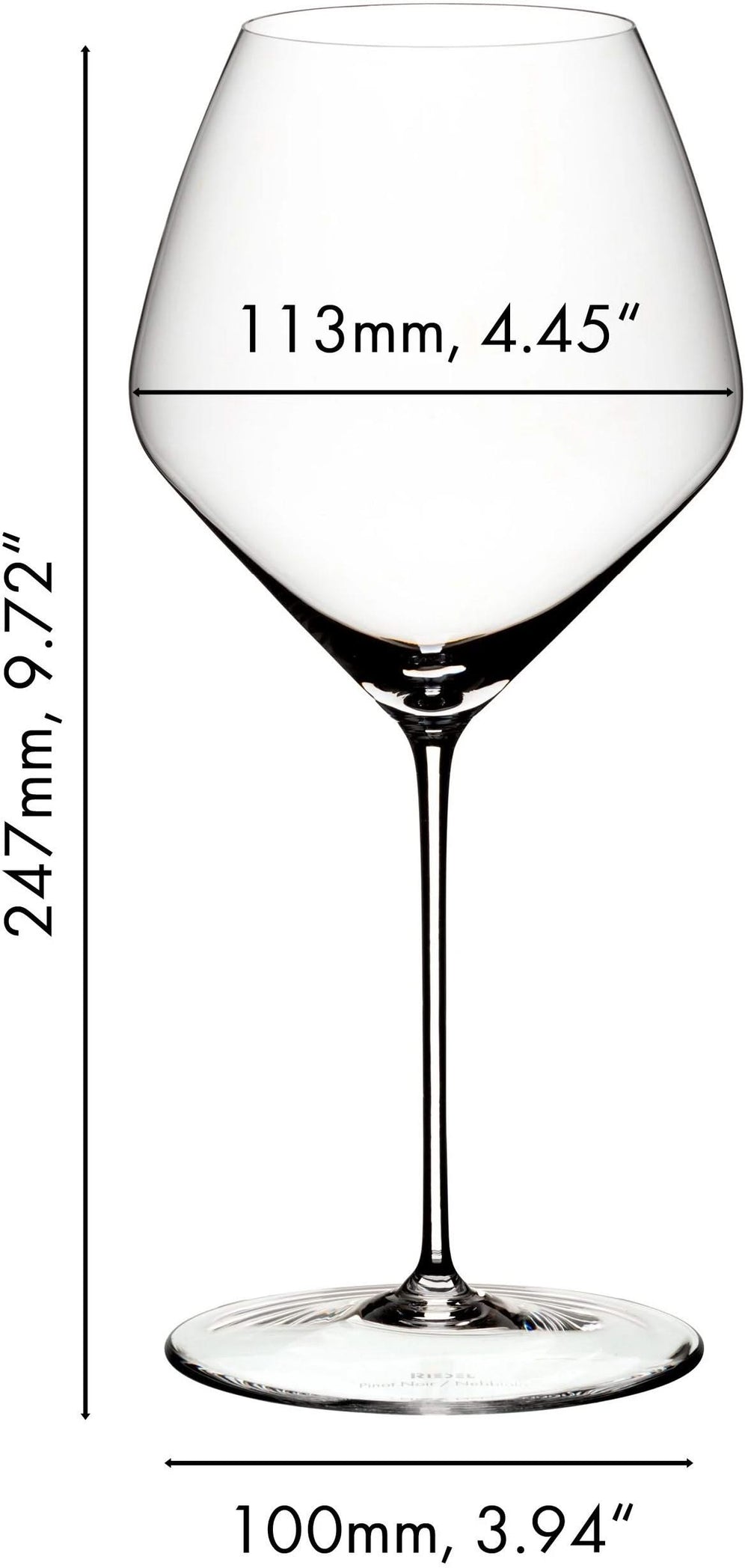 Riedel Røde Vinglas Veloce - Pinot Noir / Nebbiolo - 763 ml - 2 stykker