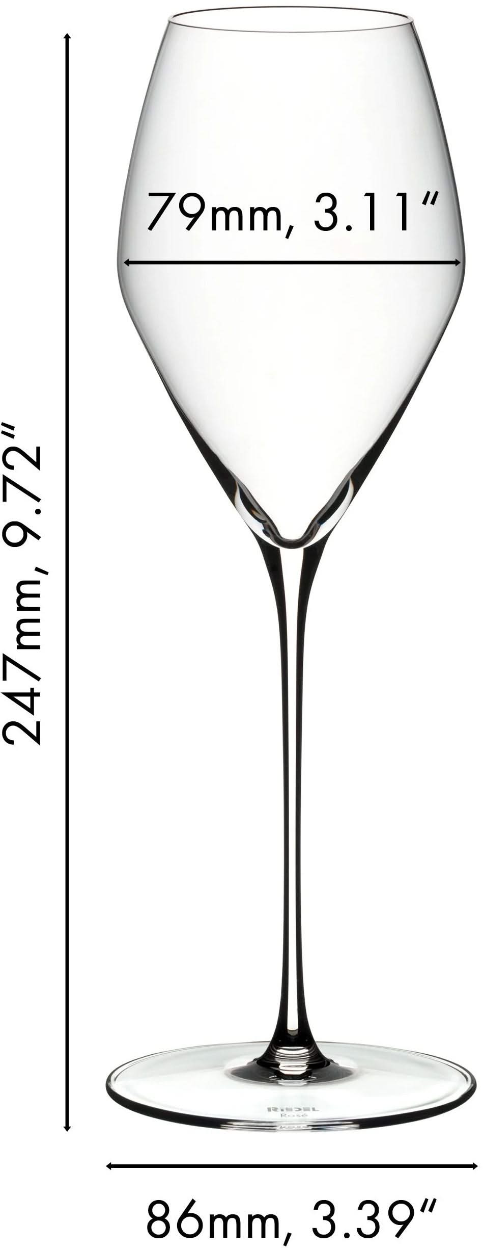 Riedel Rose Vinglas Veloce - 350 ml - 2 stk.
