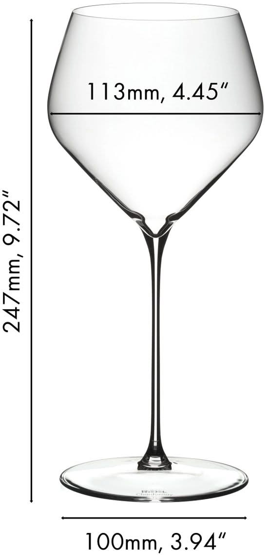 Riedel Hvide Vinglas Veloce - Chardonnay - 690 ml - 2 stykker