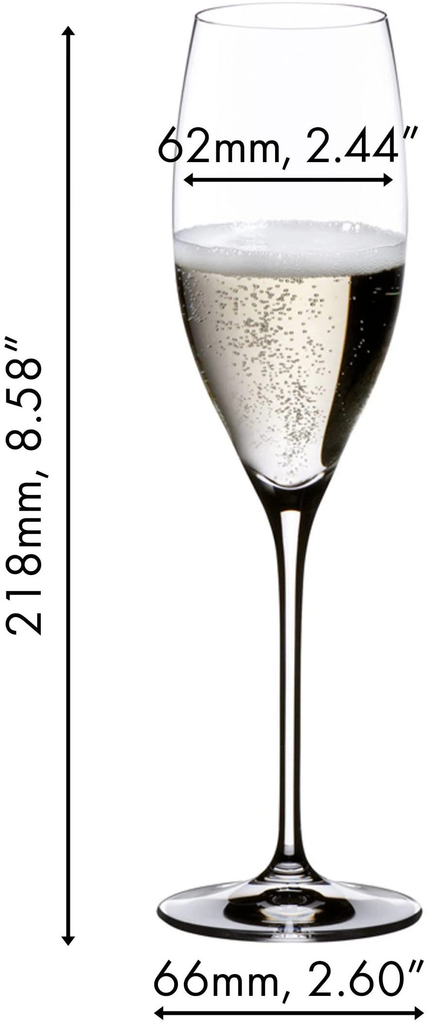 Riedel Champagneglazen - Flutes - Vinum - Cuvee Prestige - 230 ml - 2 stuks