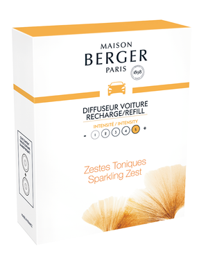 Maison Berger Navulling - til autoparfume - Aroma Happy - Sparkling Zest - 2 Stykker