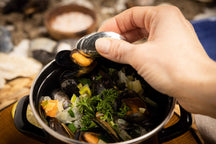Cosy & Trendy Mosselpan - Emalje - Sort - ø 12 cm / 900 ml - emaljeret non-stick belægning