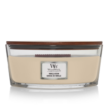 WoodWick Duftlys Ellipse Vanilla Bean - 9 cm / 19 cm