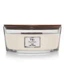 WoodWick Geurkaars Ellipse Linen - 9 cm / 19 cm - Geurkaars i Glas - Houten Lont