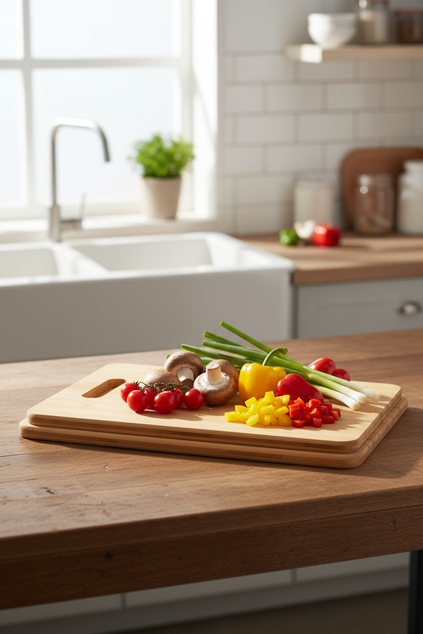 Cookinglife Snijplankenset Bamboe 2-Delig