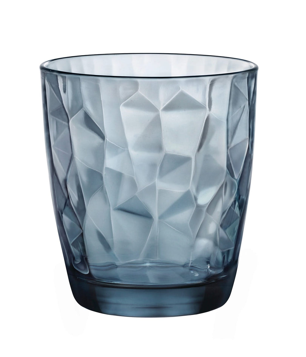 Bormioli Rocco Waterglazen Diamond - Blå - 300 ml - 6 stk.