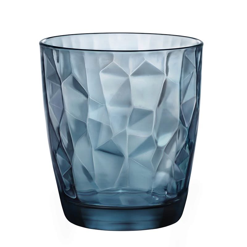 Bormioli Rocco Waterglazen Diamond - Blå - 390 ml - 6 stk.